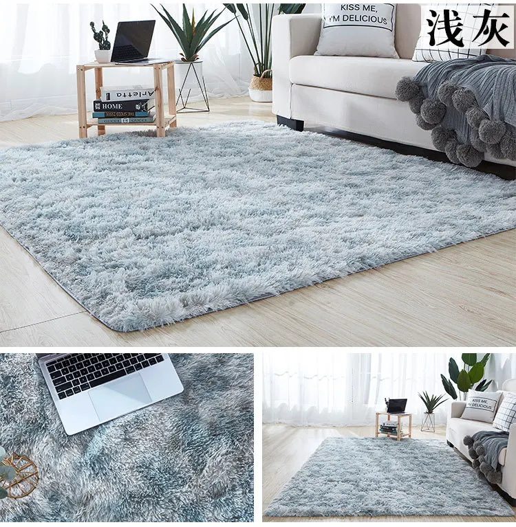 Home Decor Manufacturing Carpets Polyester Bathroom Carpet Anti Slip Soft Fluffy Shaggy carpets and rugs