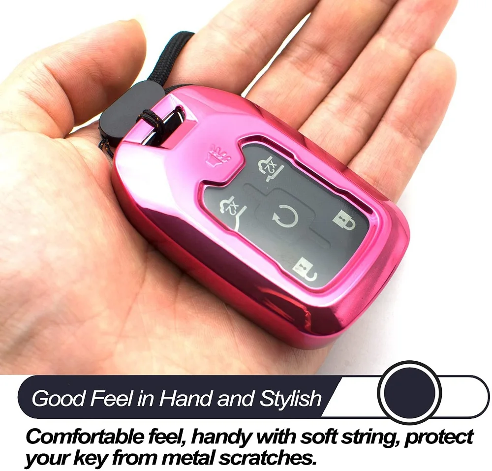 TPU Car Remote Key Cover For Chevrolet Tahoe For Gmc Yukon Acadia Sierra Canyon Terrain