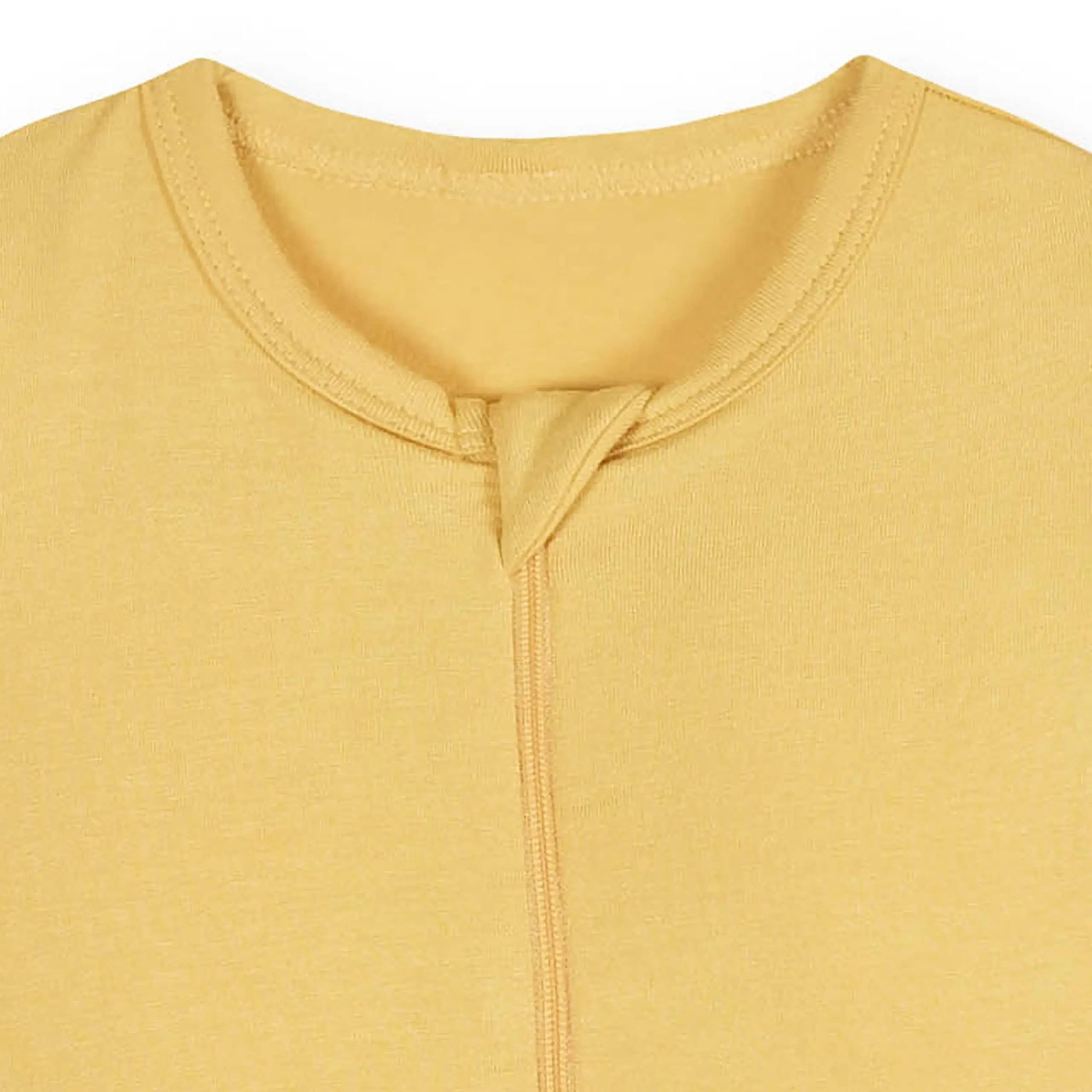 New Factory Newborn Baby Clothes Clothing Natural Fabric Plain Solid Long Sleeves 100% Bamboo Footie Zipper Baby Pajamas