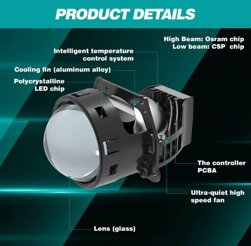 Factory direct customization led headlight projector headlight for car maruti 800 creta