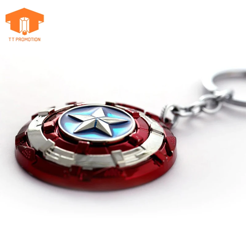 Metal Keyring Movie Souvenir Key Chain Captain Shield Keychain