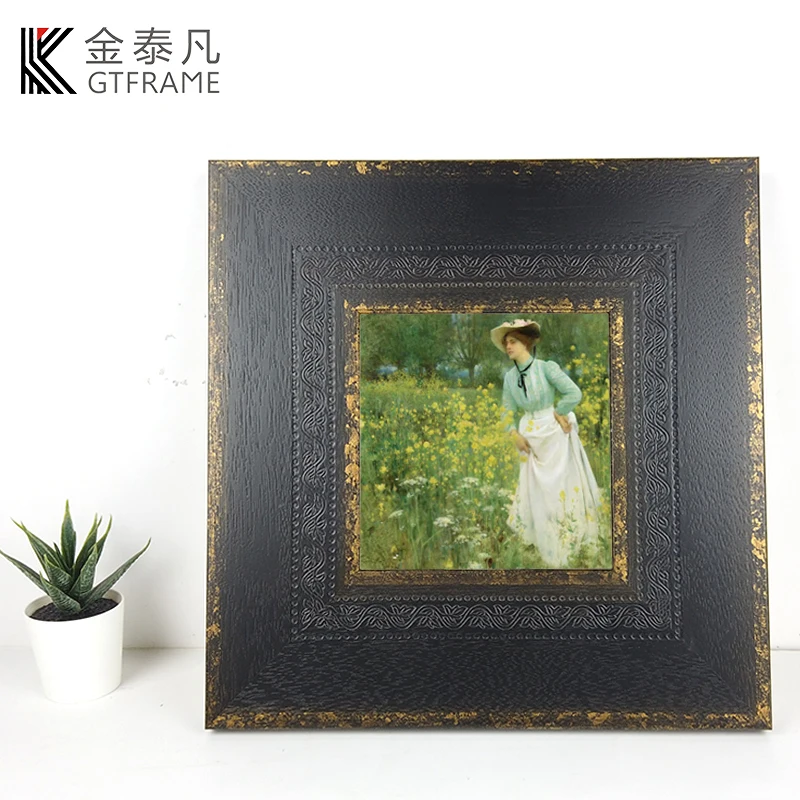 GTFRAME Foto Framing Moulding Wide Large Wall Wood Photo Square Frame Picture