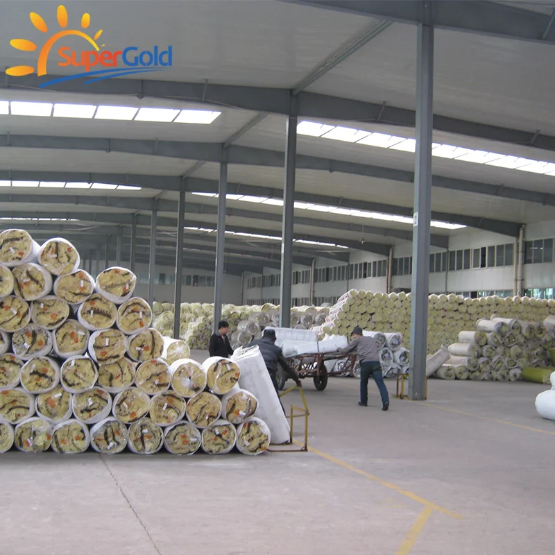 SuperGold building thermal insulation materials fiber glass insulation blanket r value 11 wool glass
