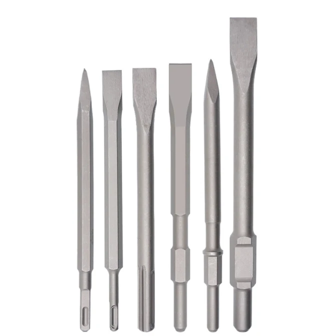 Concrete brick wall masonry chisel square handle round handle SDS plus flat chisels