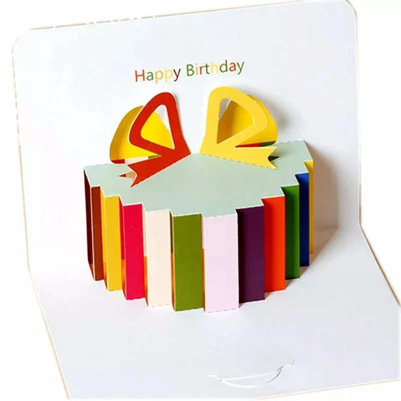 Custom Design and make Birthday 3D greeting popup cards for the Gift shop and Business