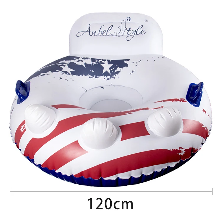 Wavefun Winter Party Durable Winter Inflatable Round Snow Tube Sled for Domestic Toys