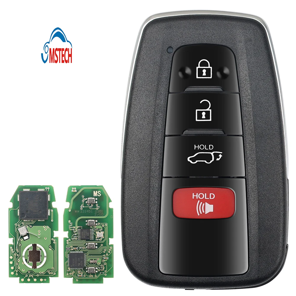 MS 3+1SUV Buttons Smart Car Remote Key FCID HYQ14FBC hatch 312-314MHZ for TOYOTA RAV4 Vehicle Replacement Blank Fob