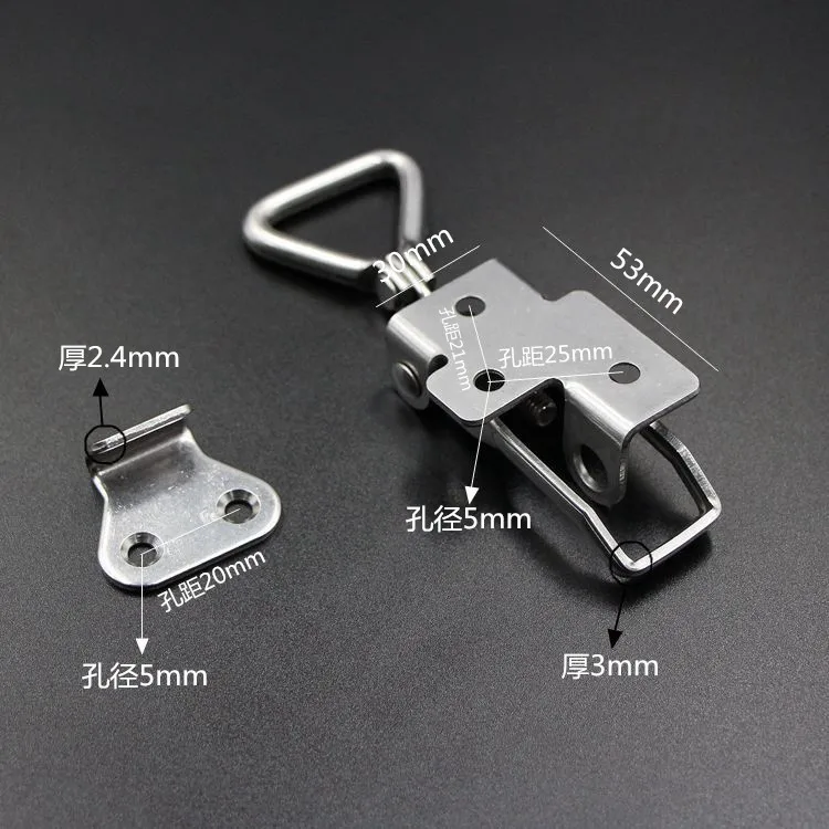 Custom metal stamping 90-degree right-angle toggle latch 304 stainless steel adjustable toggle latch