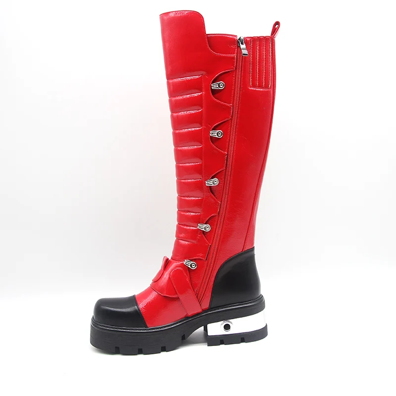 strap personality boots martin boots platform shoes women  boots for ladies shoes for women  rivet  ladies fashion shoes