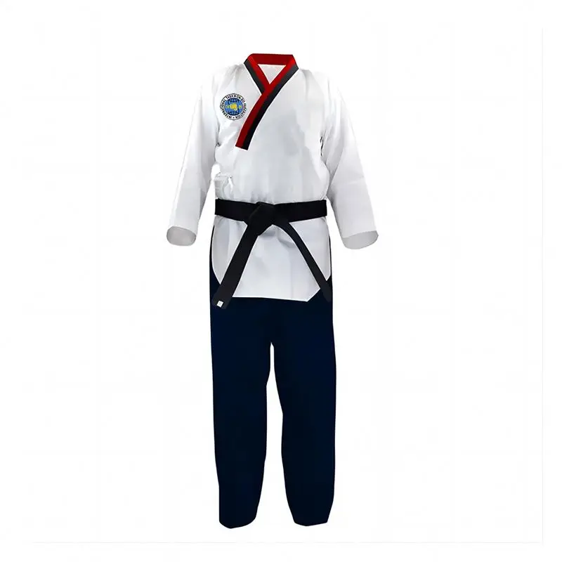 Chinese Manufacturer Beginner Trainingkids New Style Dobok Taekwondo Uniform White