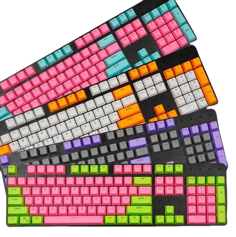 rk Keycab lblue switch Red keycaps white oem pbt abs  iso oem k4 keycap nubwo  Keycap