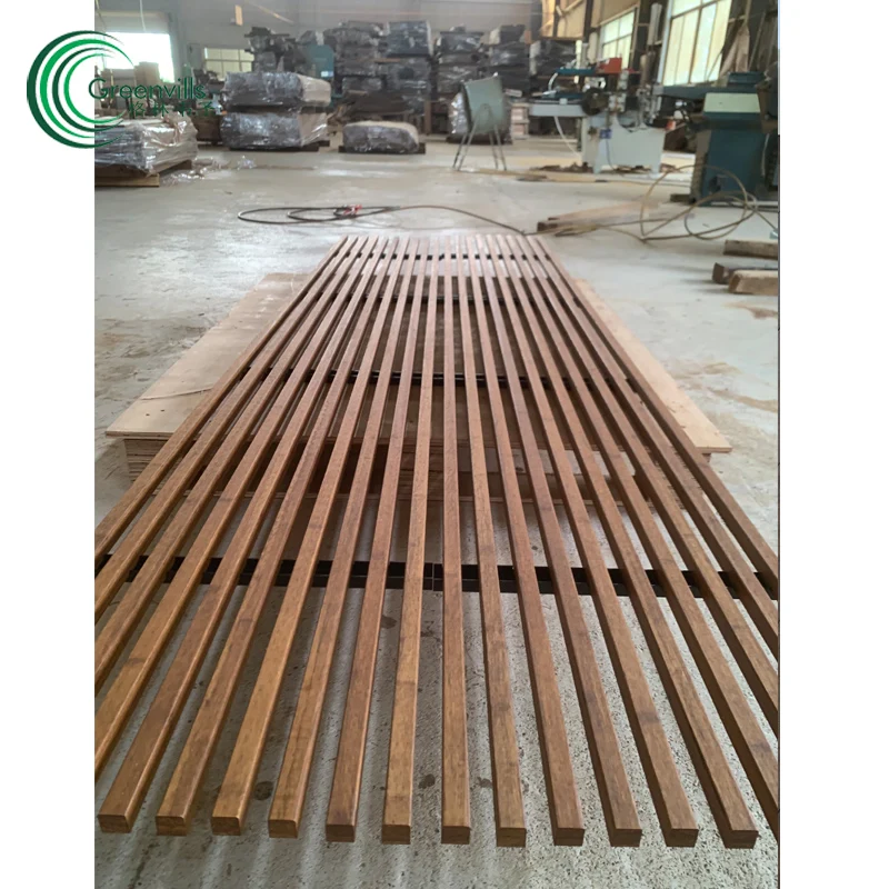 2022 new design solid strand woven bamboo grilling solid bamboo grating keel/panel/strip