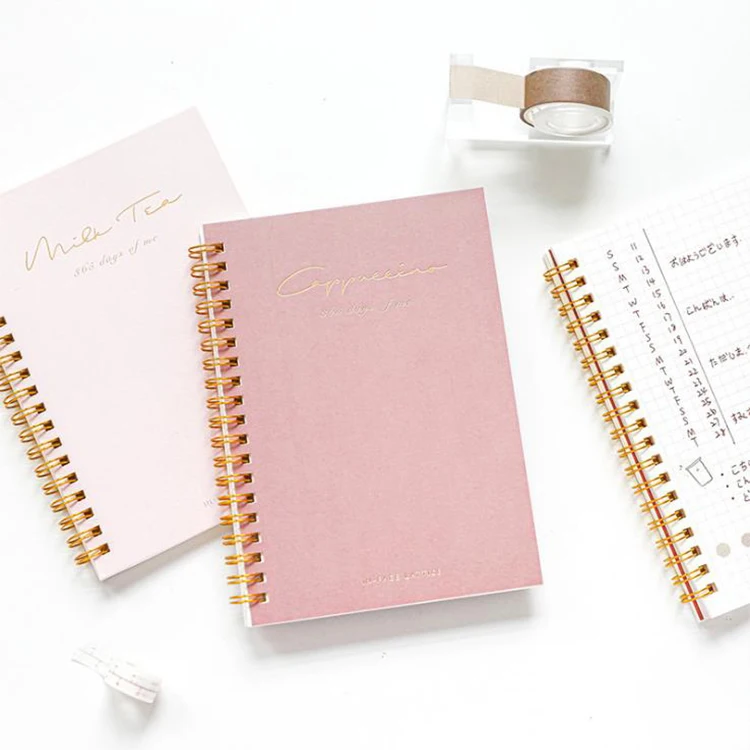 
Composition Bulk Custom Planner with Printing College Ruled Spiral Journal Notebooks 