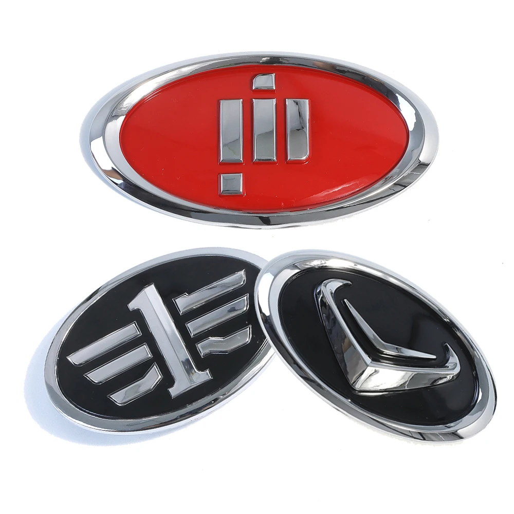Arylic Electroplated Chrome Badge Decal and Chrome Decal with Strong 3M Sticker Car Emblems logo for car