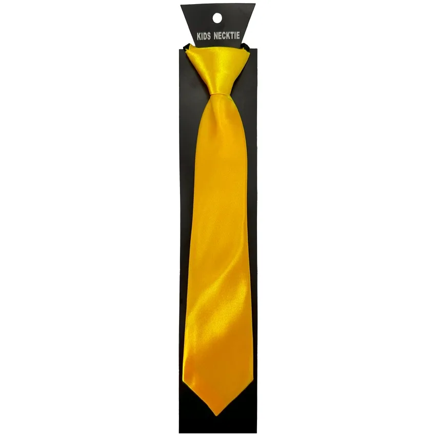 Pre-tied Yellow Neckties for Children - 1ft. Long- 1 dozen