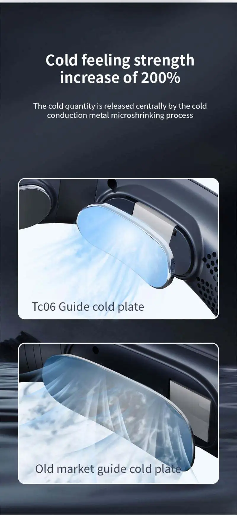 2024 NEW multifunction Air Portable Hanging Bladeless Heating And Cooling ICE compress Neck Fan