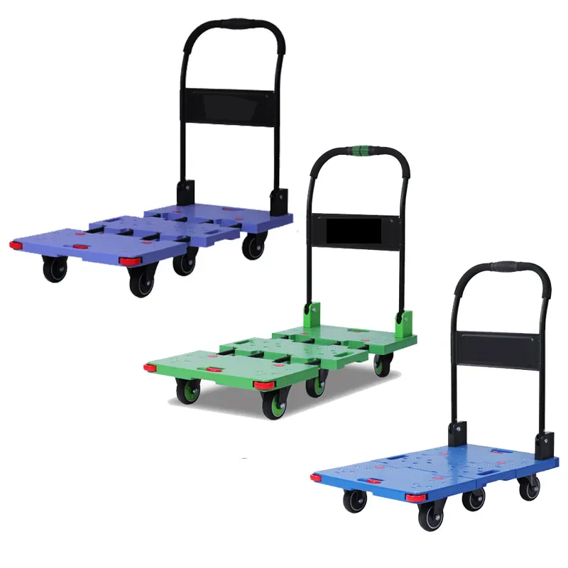 Custom Retractable Handcart Foldable Trolley Carrier Collapsible Heavy Load Industrial Hand Truck Cart Luggage Cart