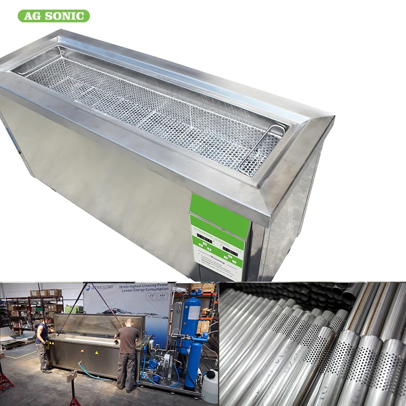 Tube Filter 40khz Ultrasonic Pipe Cleaner Oil Rust Removing / Degreasing