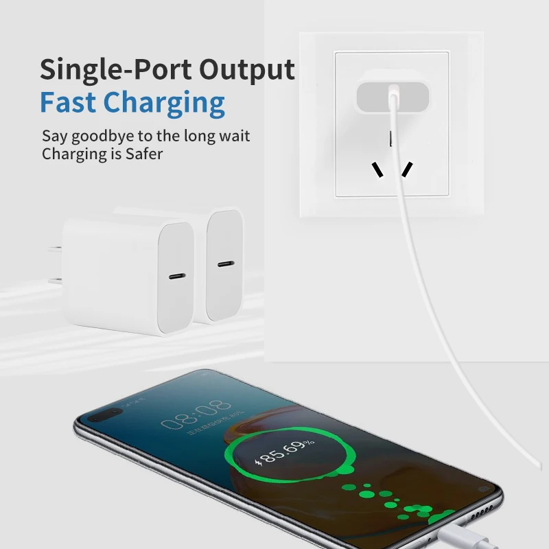 cell phone chargers wholesale 18 Watt pd wall charger for cell phone quick charger with fcc