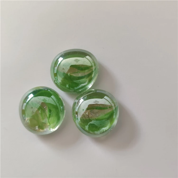 
wholesale colored glass stone zero-water absorption beach blue pebble decoration glass beads 