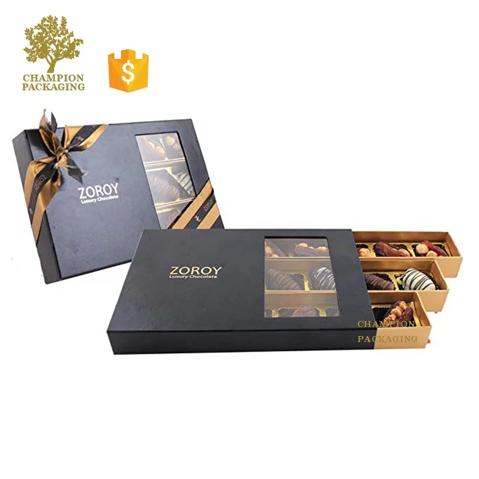 China Producer Luxury Christmas Chocolate Gift packaging boxes for chocolate truffles