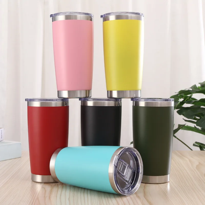 Beer Cup With Opener Whisky Stainless Steel Travel Car Mugs Lids Camping Tumblers Double Thermos Lowball Tumbler 16Oz
