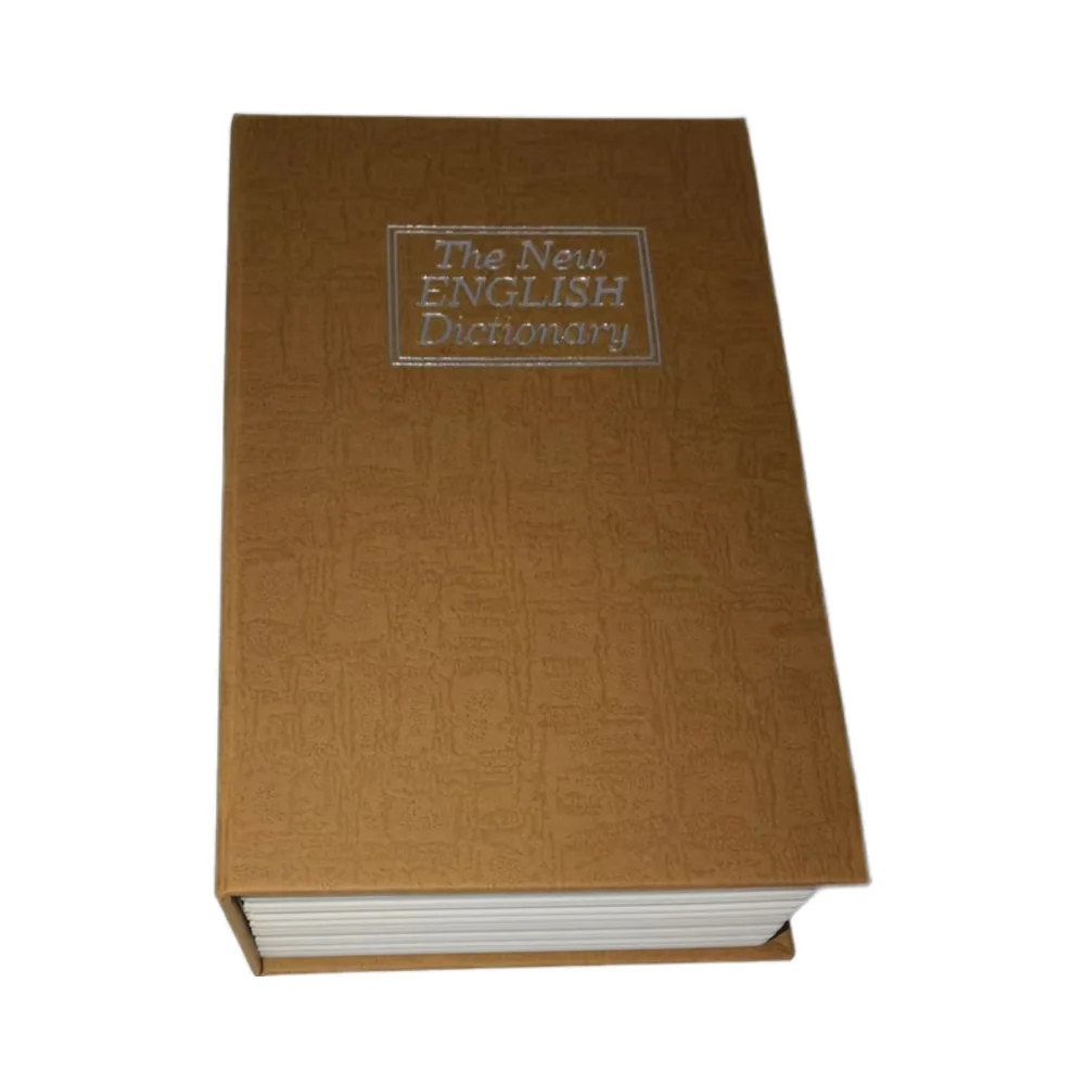 Electronic Lock Key Box Transfer Secure Hotel Use Metal Book Safe Optional Electronic Secret Hidden Compartment