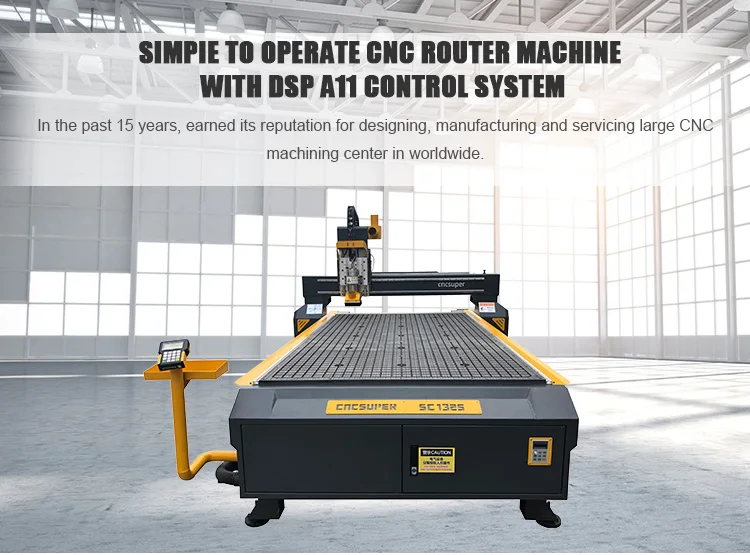 China Spindle Motor Vacuum Table Mdf Board Acrylic Wood Engraving 1325 Cnc Router