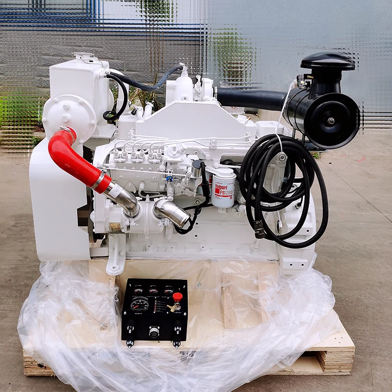 Open Type DCEC Machinery Diesel Engine Generator With Alternator 6BTA5.9 M180  Complete Propulsion Boat Engine (1600597114520)
