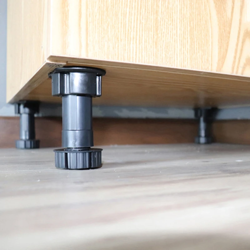 PVC Adjustable Leg  kitchen Cabinet Furniture Legs Plastic Sofa Leg Cover