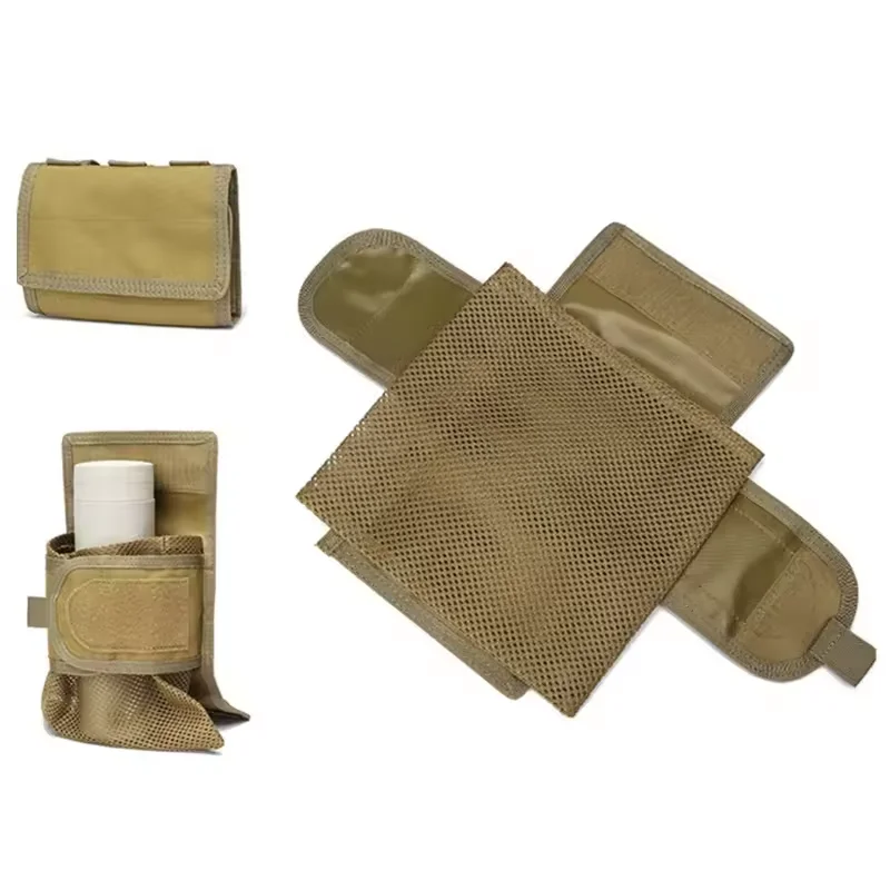Tactical MOLLE-Integrated Mesh Roll-Pack Compact Foldable Utility Dump Pouch for Magazine Recycling Rapid Access Gear Deployment