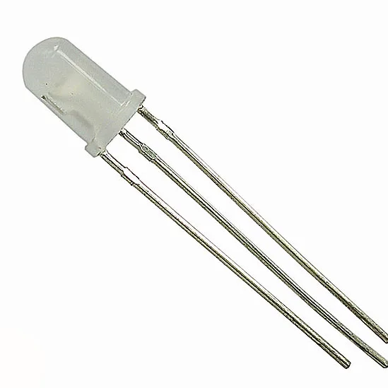 Best price 3pins white diffused common cathode Dual Bi color 5mm Red Green LED for indicator