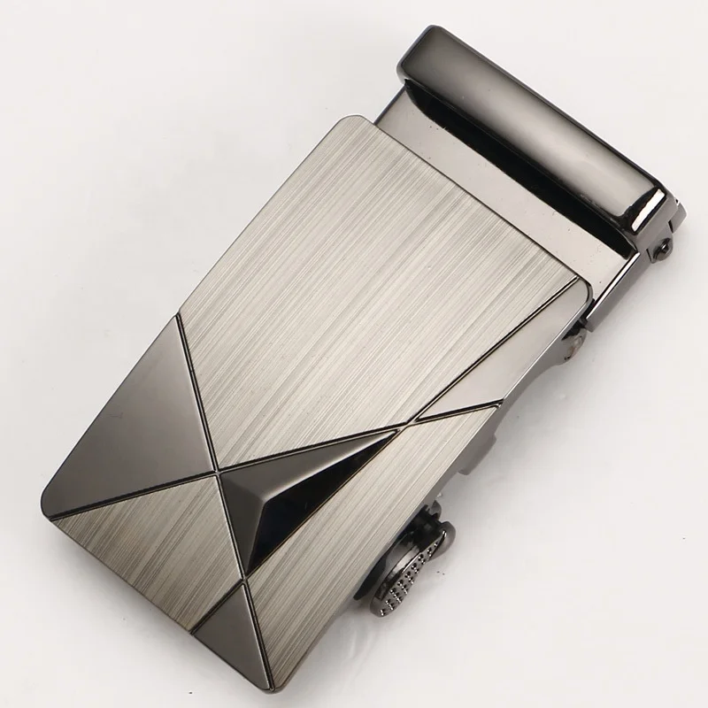 Manufacturer Direct Casual Business Accessory Automatic Laser Buckle 3.5cm PU Leather General Fashion accessory Durable Metal