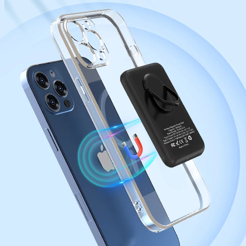 Mini Portable 5000mAh Magnet Power banks PD 20W Fast Charging Battery 15W Magnetic Wireless Charger Power bank