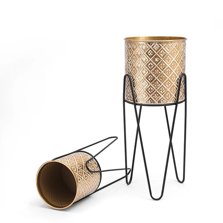 Metal Plant Bracket Set Flower Pot, Customized European Style Vase, Color Decorative Plant Modern