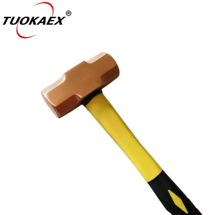 China manufacturer copper big hammer 20LB with fiberglass handle
