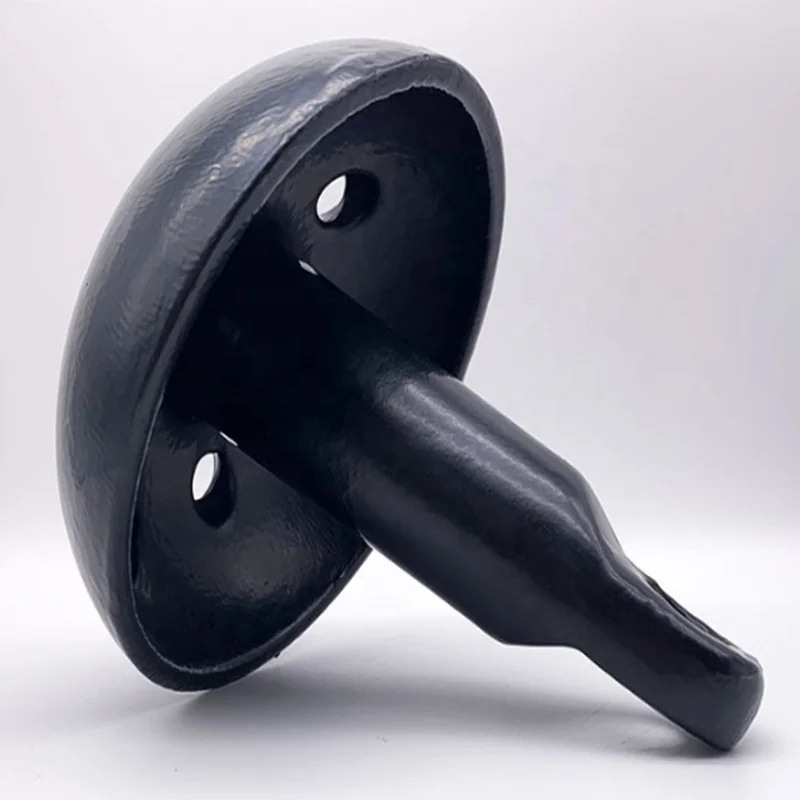 Qingdao allshine Cast Iron Mushroom Anchor, 8-Pounds, Aluminum-Plated Silver Finish,Black