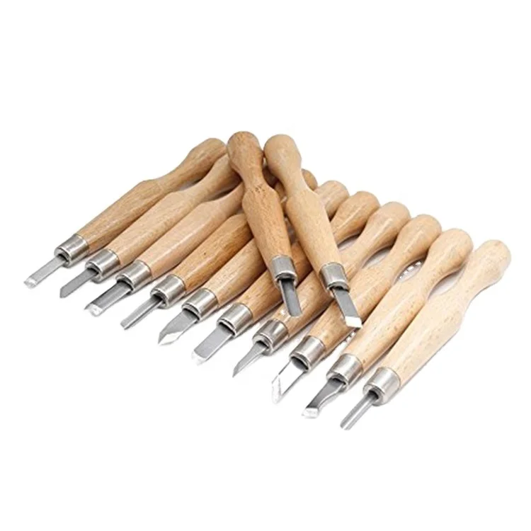 12PCS Multi Functional Knife Factory Top Quality Carving Tools Wood Carving Knife Suits for Carving