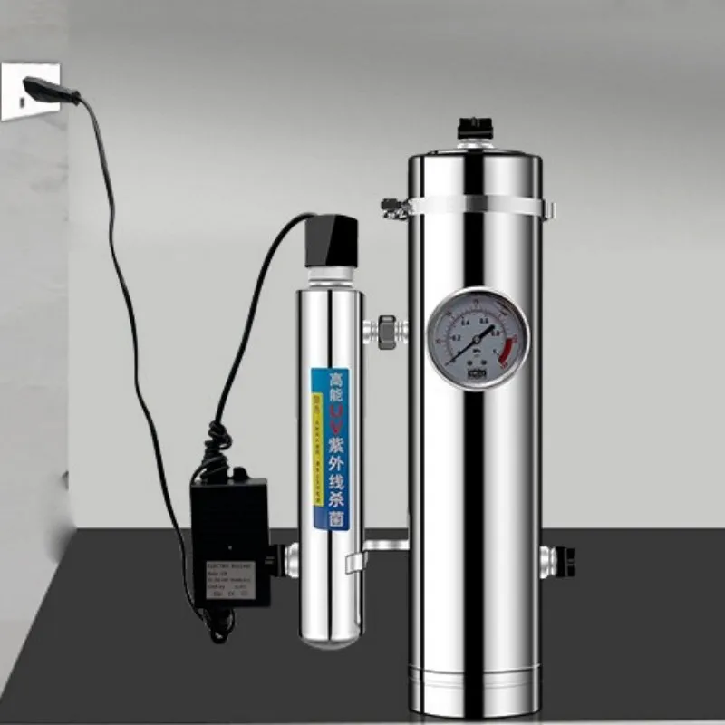 new design domestic electric stainless steel filter housing mineral uf membrane rv water filter machine uvc water purifier