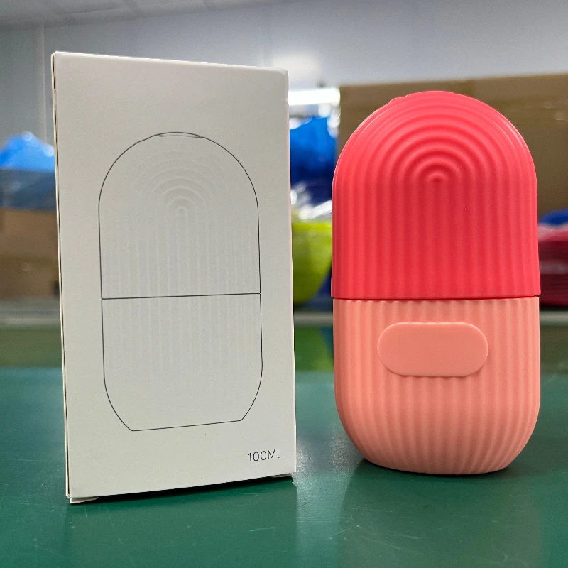 glow cube mold ice roller face massager ice face roller silicone facial cube for eyesneck ma