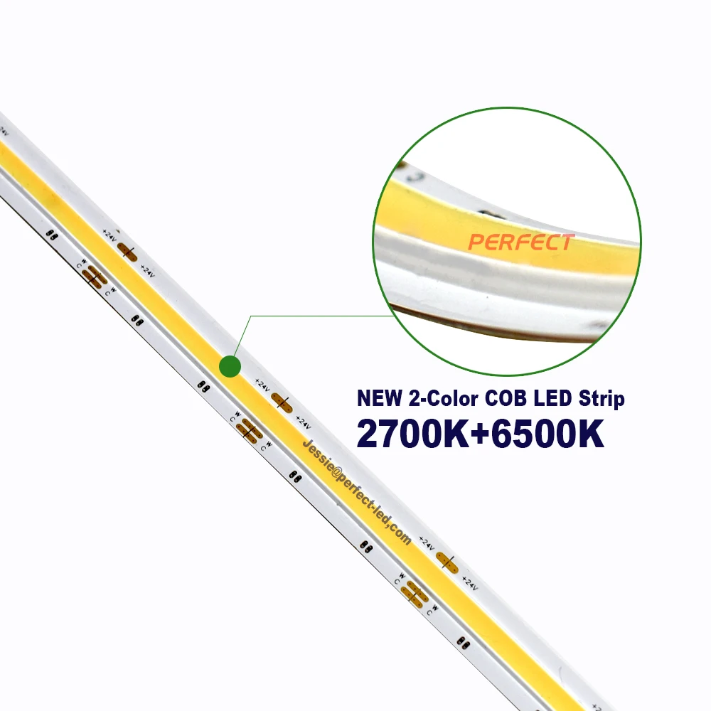  Новая двухцветная СВЕТОДИОДНАЯ лента 1008led FOB COB с регулируемой яркостью ССТ высокой