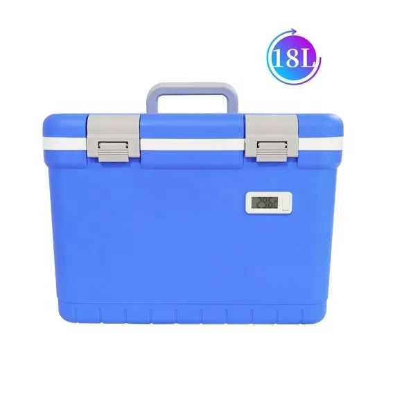Hot Sale  18L  Medical Travel Cooling  box with temperature display cooler box