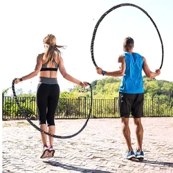 Custom Logo 2.8 3 9 12 15 Meter Length Workout Exercise Battle Rope Fitness Heavy Skipping Weighted Jump Rope