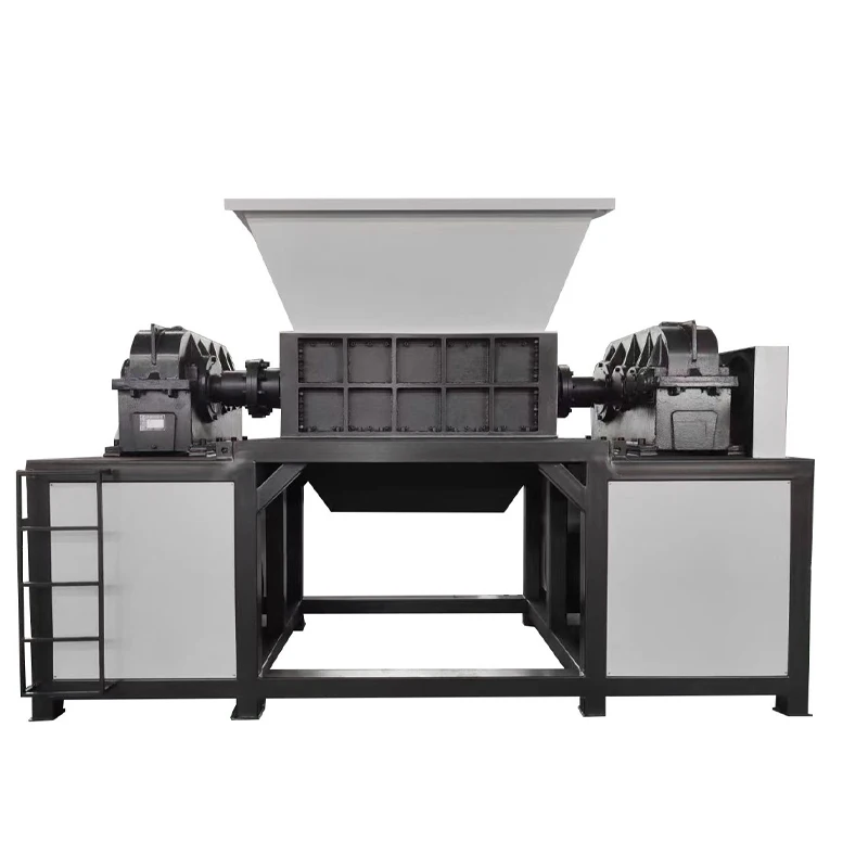 Durable Two Shaft Plastic Shredder Machine Wear Resistance Durable  Shredder Plastic Recycling Tyre Shredder Machine