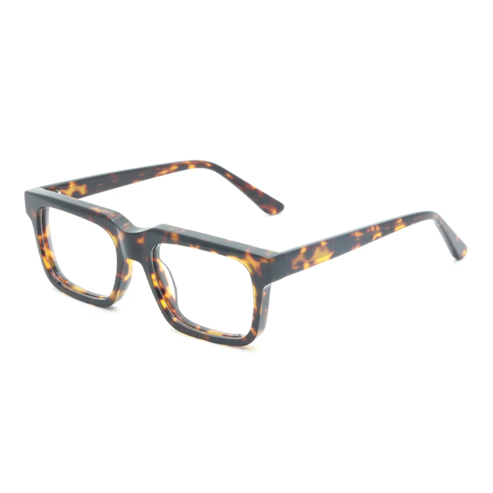 G6047 New Tortoiseshell Rectangle Classic Eyeglasses Handmade Acetate Optical Frames Eye Glasses