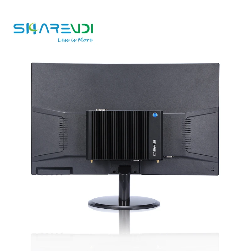 Fanless Compact 2 Lan i3 5005U i5 5300U 4K TPM X86 RS232/RS485 GPIO 9-36V barebone system Industrial mini pc for Kiosk