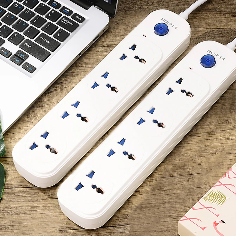 New Product extension socket 4way 3 meters long electric outlets smart power socket plug for home officer