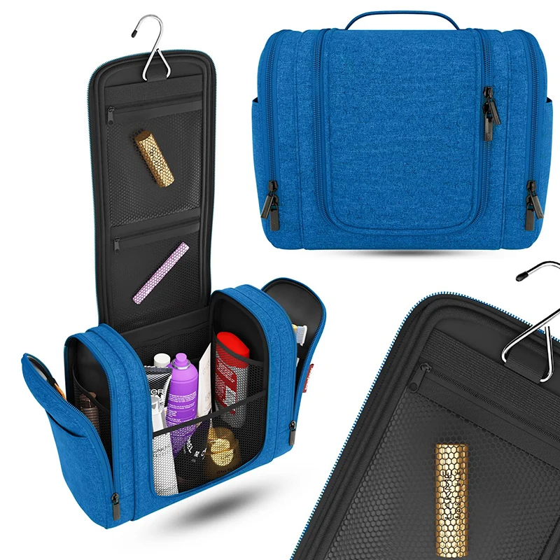 Hanging Toiletry Organizer, Large Cosmetic Bag with 7 Litre Storage Space, of Premium Quality