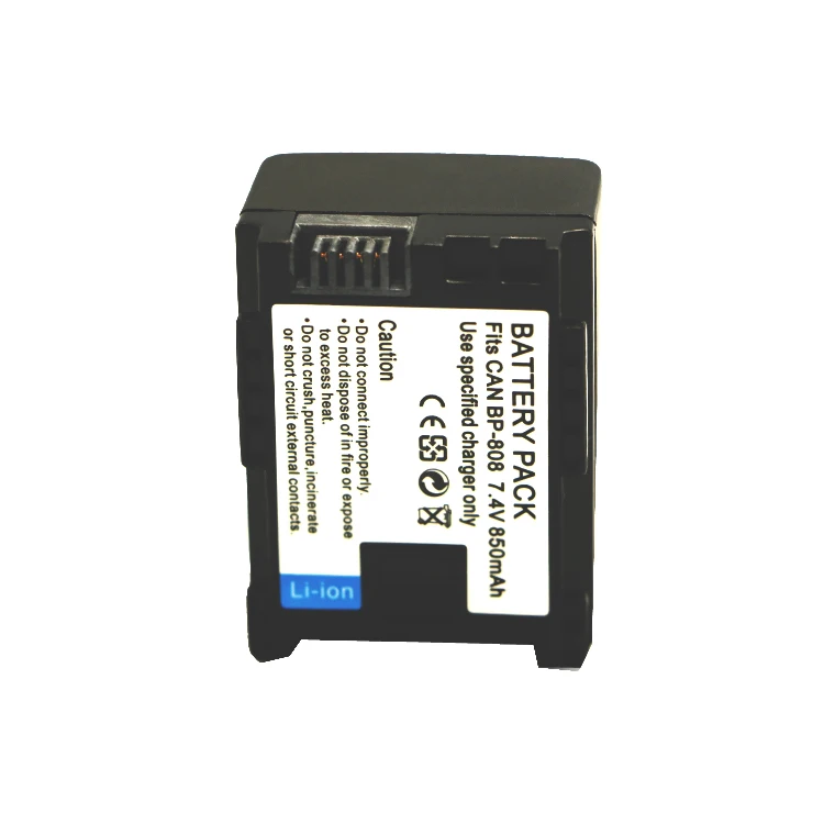 New BP-809/808 BP808 Camera Monitor Battery for Can on HF100 HG21 HF M36 HF200 S100 HF200 BP-808