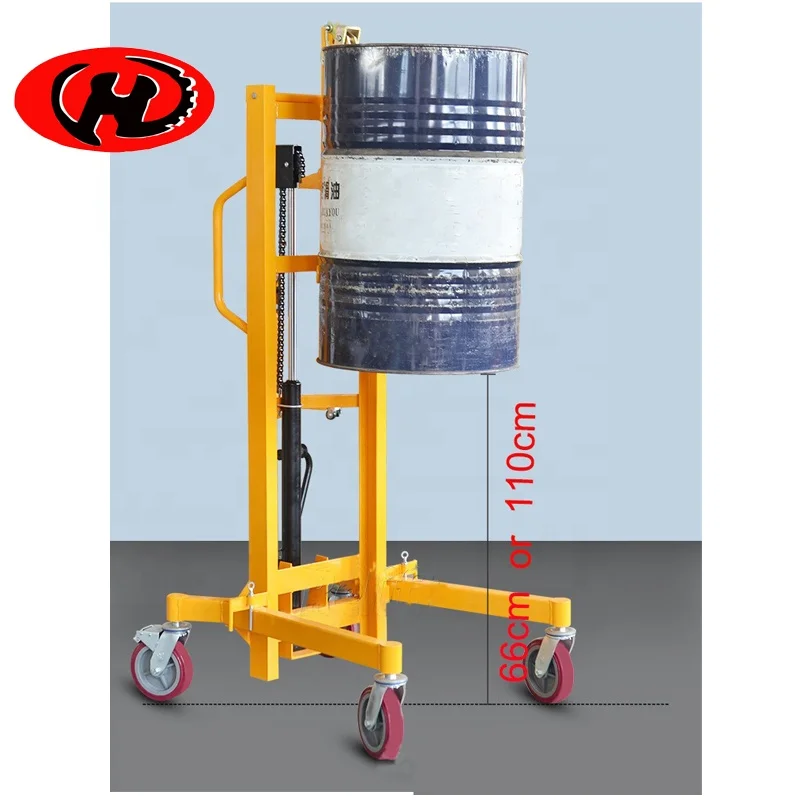 oil drum  manual hydraulic lifter drum lifting stacking hand truck